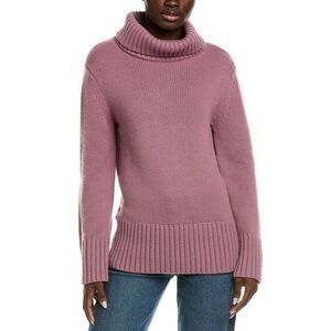 Michael Kors Collection Womens Cashmere Turtleneck Sweater, Purple